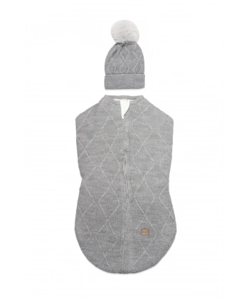 Akm Life Baby İn Swadding Triko Kundak 75108 Gri