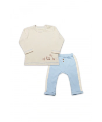 Akm Life Curly Lamb 2li Bebe Takım 14107 Bej-ekru