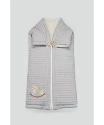 Akm Life Fermuarlı Natural Life Pike Battaniye Boy 70114 Gri