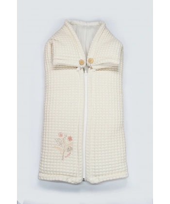 Akm Life Fermuarlı Natural Life Pike Battaniye Girl 70113 Ekru