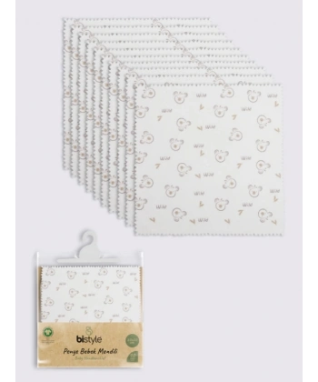 Akm Life Koala 20x20 10lu Penye Mendil 90165 Ekru