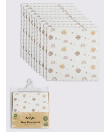 Akm Life Planet 20x20 10lu Penye Mendil 90164 Ekru