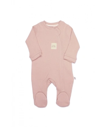 Akm Life Style Natural Fermuarlı Bebe Tulum 15115 Pembe