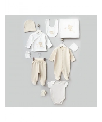 Bebitof Sevimli Kaplan 10 Parça Hastane Çıkışı 10095 Ekru