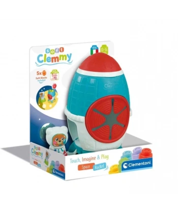 Clementoni Baby Soft Clemmy Yumuşak Blok Duyusal  Roket 17806