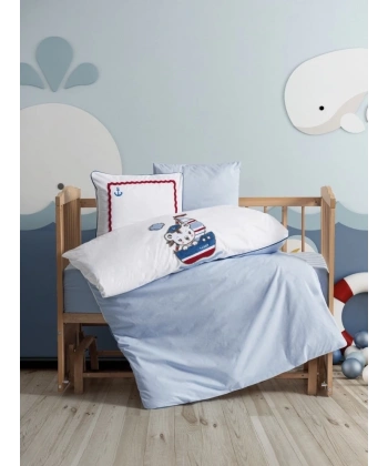 Cotton Box Punch Nakışlı Bebek Nevresim Takımı Miniyo