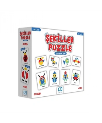 Games Akıllı Şekiller Puzzle 55 Kart 5114