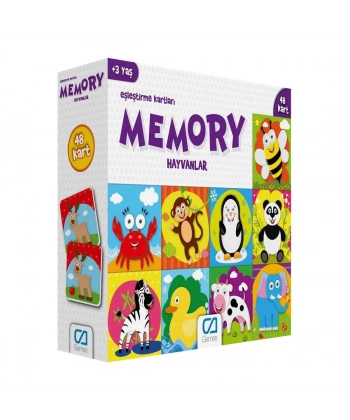 Games Eşleştirme Kartları Hayvanlar 48 Kart 5041