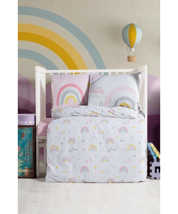 Kanz Ranforce Bebek Nevresim Takımı Knz-001 Rainbow