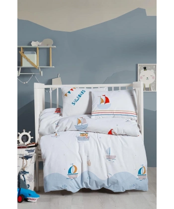 Kanz Ranforce Bebek Nevresim Takımı Knz-001 Sailboats