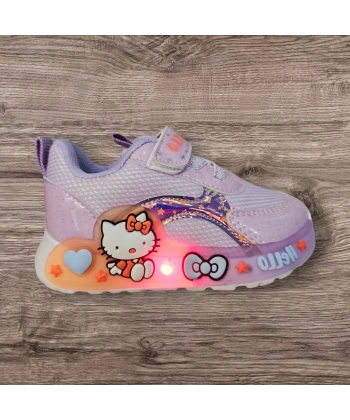 Kız bebek çocuk ışıklı anahtarlık hediyeli günlük hafif taban spor ayakkabı