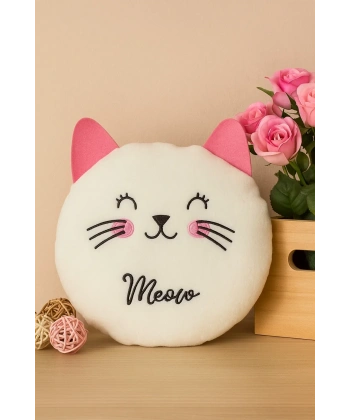 Sevimli Kedi Orta Boy Bebek Çocuk Yastık