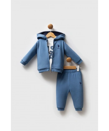 U.s. Polo Assn 3lü Takım Usb2558 Mavi