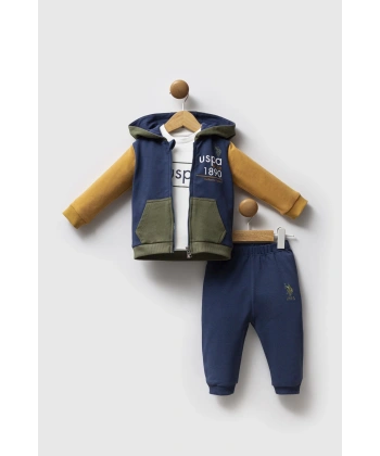 U.s. Polo Assn 3lü Takım Usb2574 İndigo Hardal