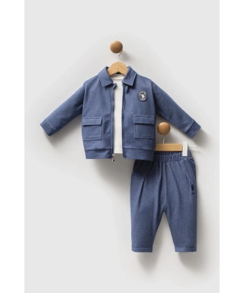 U.s. Polo Assn 3lü Takım Usb2597 Mavi