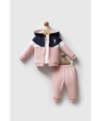 U.s. Polo Assn 3lü Takım Usb2758 Açık Pembe
