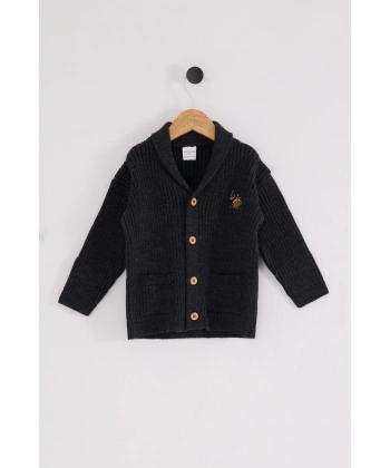 U.s. Polo Assn Bebek Hırka Usb2608 Antrasit Melanj