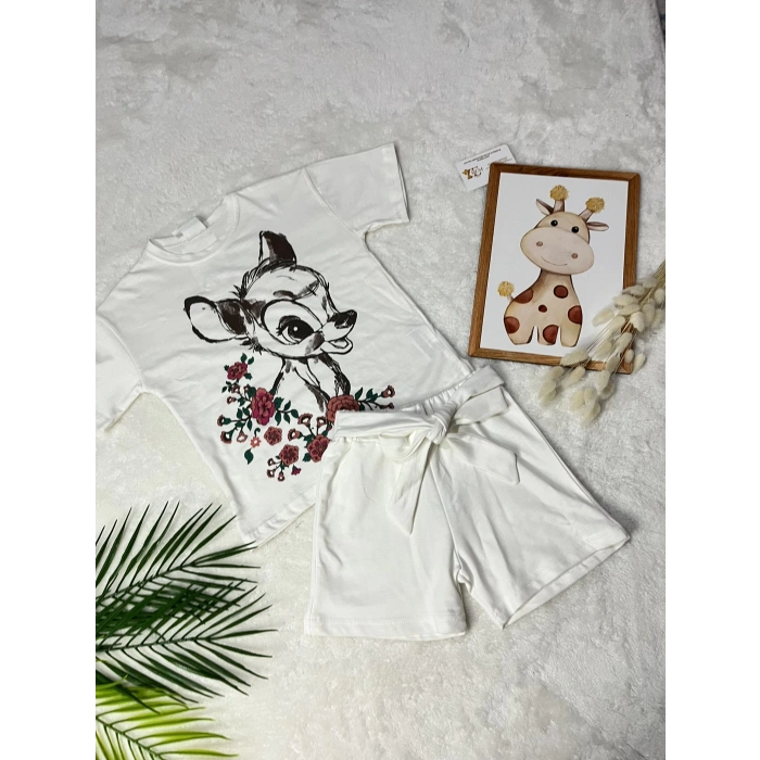 BAMBİ BASKILI ŞORTLU TAKIM