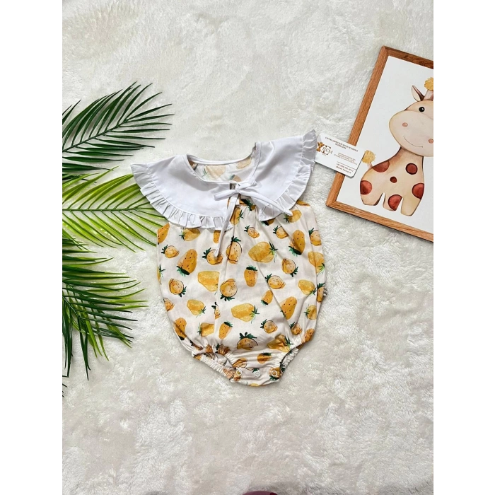 ADA ÇİLEK DESENLİ ROMPER (1-2 BEDEN BÜYÜK TERCİH EDİN!)