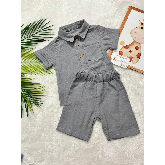 AİDEN MUSLİN GÖMLEKLİ TAKIM