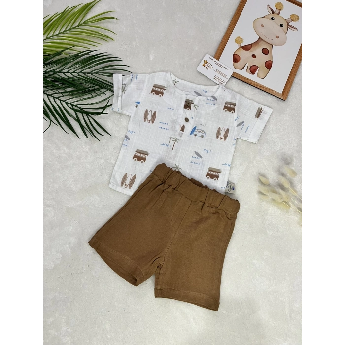 BENJAMİN 2Lİ KETEN TAKIM