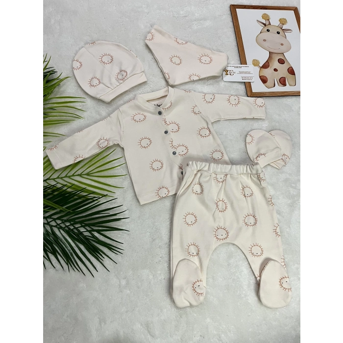 CARTER GÜNEŞLİ UNISEX HASTANE ÇIKIŞI SETİ