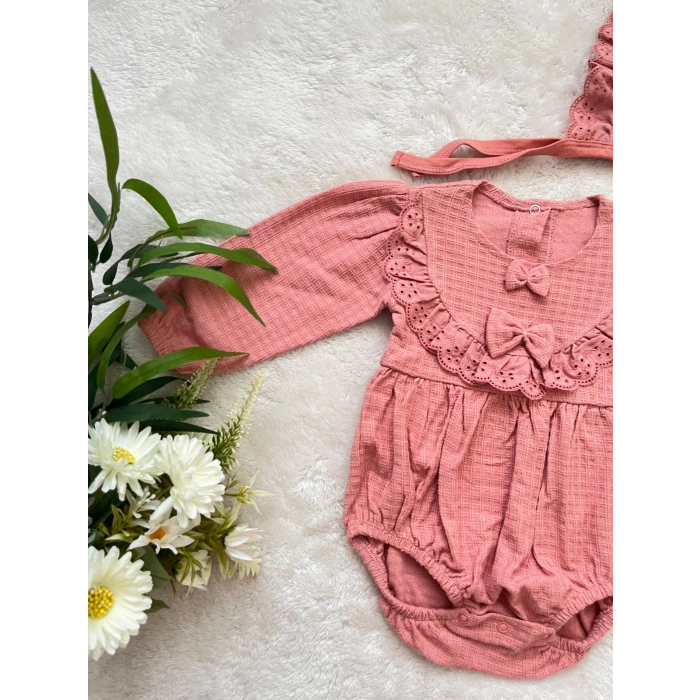 DANTELLİ WAFFLE KUMAŞ ŞAPKALI ZIBIN