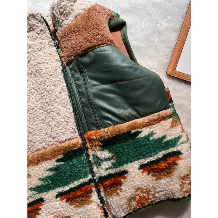 ETNİK DESEN BEBEK YELEK