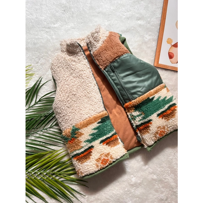 ETNİK DESEN BEBEK YELEK