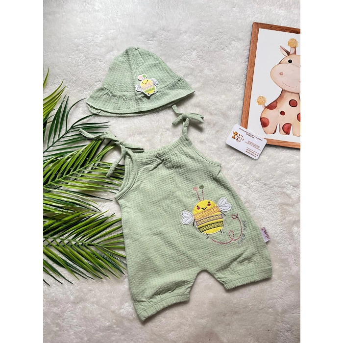 GOFRE KUMAŞ ŞAPKA VE TULUM SETİ