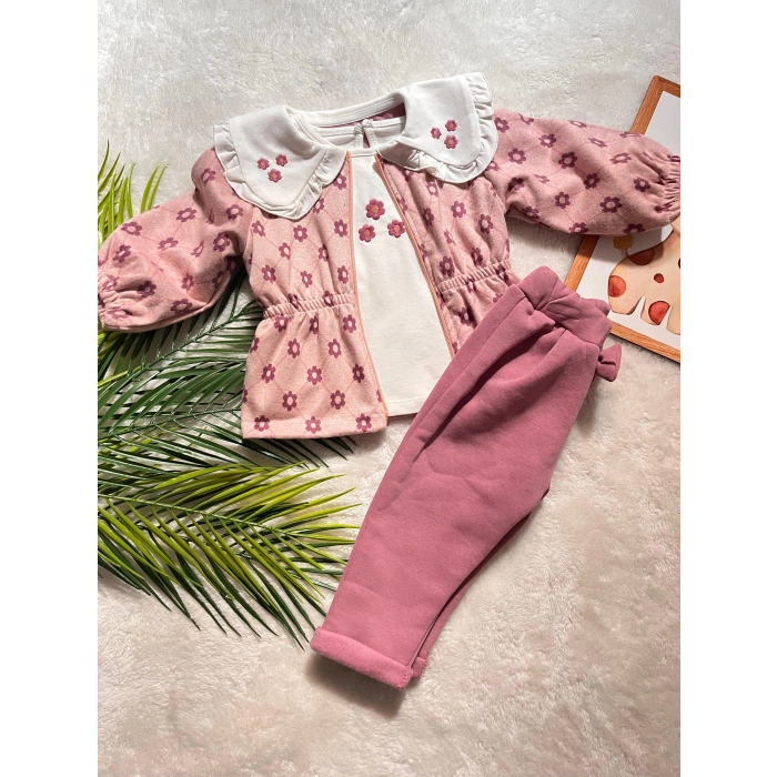 KIZ BEBEK ÜÇLÜ MEVSİMLİK TAKIM