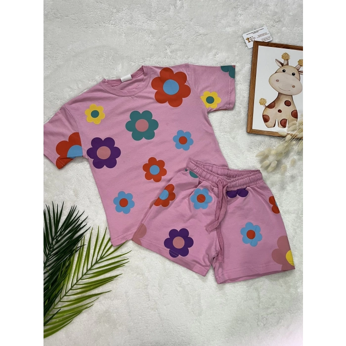 LUNA ÇİÇEK BASKILI TAKIM