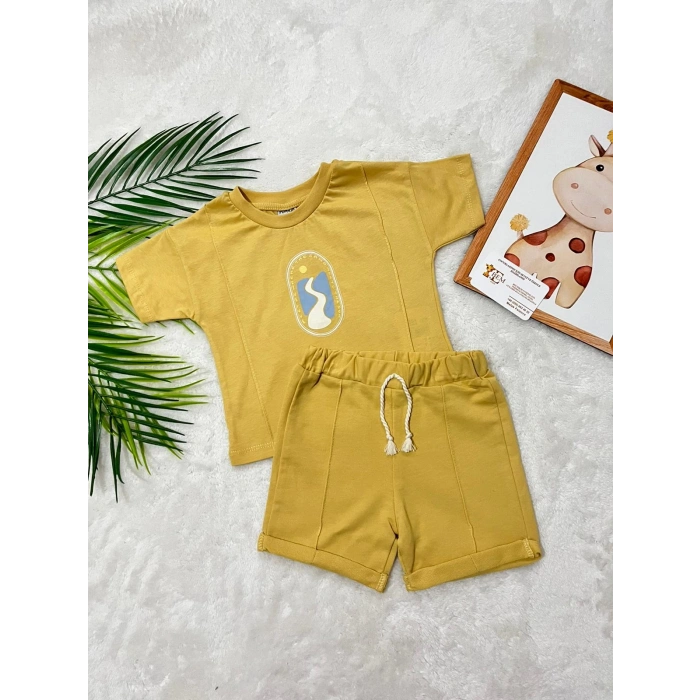 MASON ÖNÜ BASKILI İKİLİ TAKIM