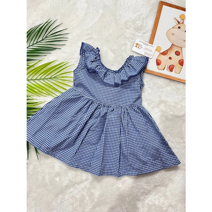 OLİVE EKOSE ARKA DETAYLI ELBİSE