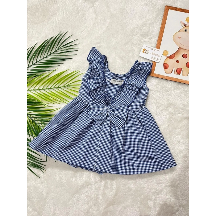 OLİVE EKOSE ARKA DETAYLI ELBİSE