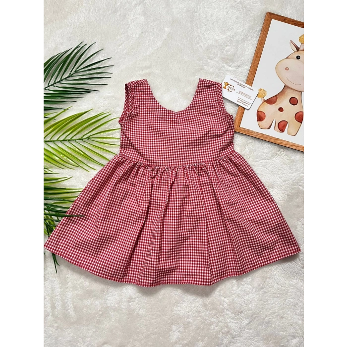 OLİVE EKOSE ARKA DETAYLI ELBİSE