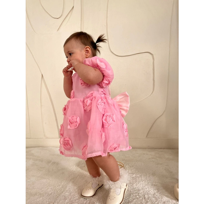 SİMA GÜLLÜ KIZ BEBEK ELBİSE
