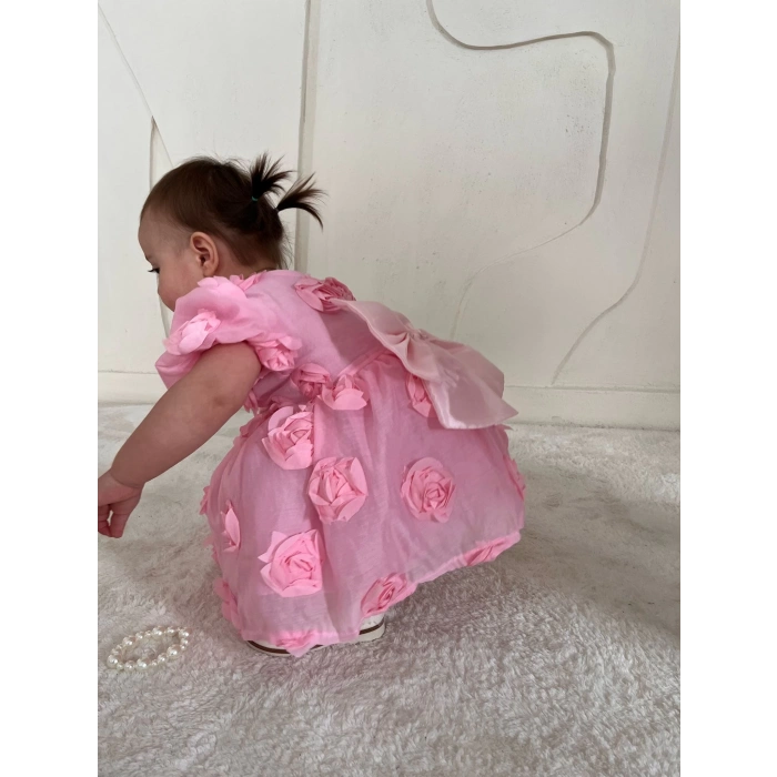 SİMA GÜLLÜ KIZ BEBEK ELBİSE