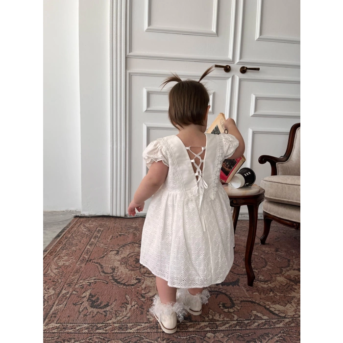 STELLA SIRT BAĞLAMA DETAYLI ELBİSE