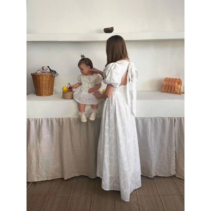 STELLA SIRT BAĞLAMA DETAYLI ELBİSE