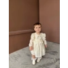 KARE YAKA DANTELLİ KIZ BEBEK ELBİSE