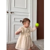 KARE YAKA DANTELLİ KIZ BEBEK ELBİSE