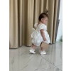 SİMA GÜLLÜ KIZ BEBEK ELBİSE - BEYAZ