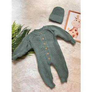 BEBEK ÖRME TULUM VE ŞAPKA SETİ