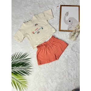 EMMA KABARTMA BASKILI ŞORTLU TAKIM