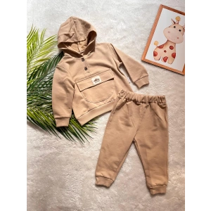 KAPÜŞONLU KANGURU CEPLİ SWEATLİ İKİLİ TAKIM