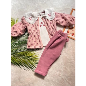 KIZ BEBEK ÜÇLÜ MEVSİMLİK TAKIM