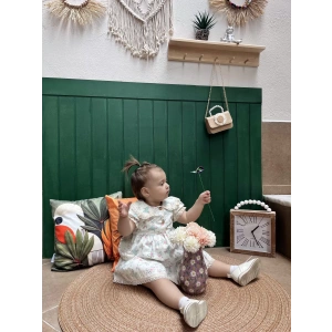 LİLY ÇİÇEK DESENLİ ELBİSE