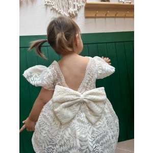 NAZENDE DANTELLİ FİYONKLU ELBİSE