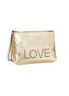Victorias Secret Kadın Gold Vs Love Printed El Tutamaklı Portföy Çanta